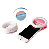 Anel de LED para Selfie FlashRing com 3 Intensidades