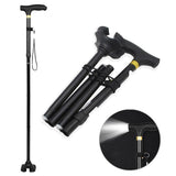 Bengala / Vara de Caminhada Anti Choque com Lanterna Embutida